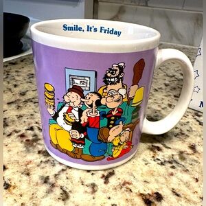 VINTAGE 1990 Popeye Mug